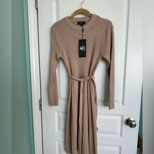 S. Christina cashmere Long Sleeve Dress NWT